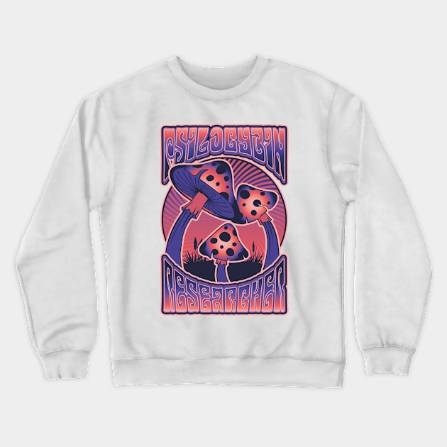 Psilocybin Researcher Purple Hill Crewneck Sweatshirt by Daribo